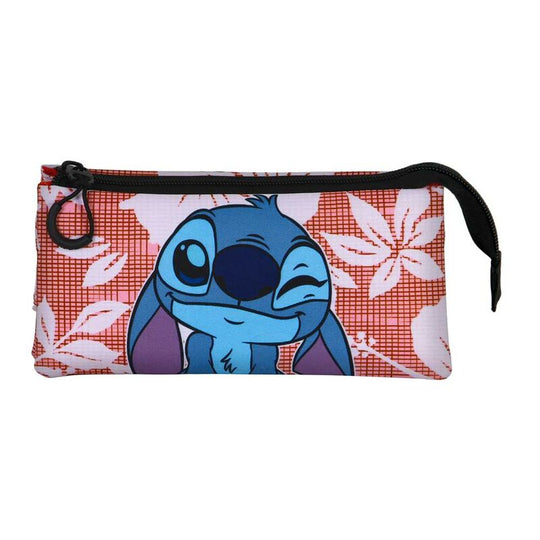 Trousse Stitch Maui posée sur un bureau avec crayons et accessoires visibles