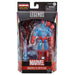 Gros plan sur la tête de la figurine Crystar Marvel Legends avec expression détaillée