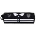 Vue de face de la trousse Wednesday Varsity KARACTERMANIA avec fermeture éclair et motif distinctif