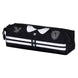 Image détaillée du profil carré de la trousse Wednesday Varsity KARACTERMANIA montrant ses dimensions compactes