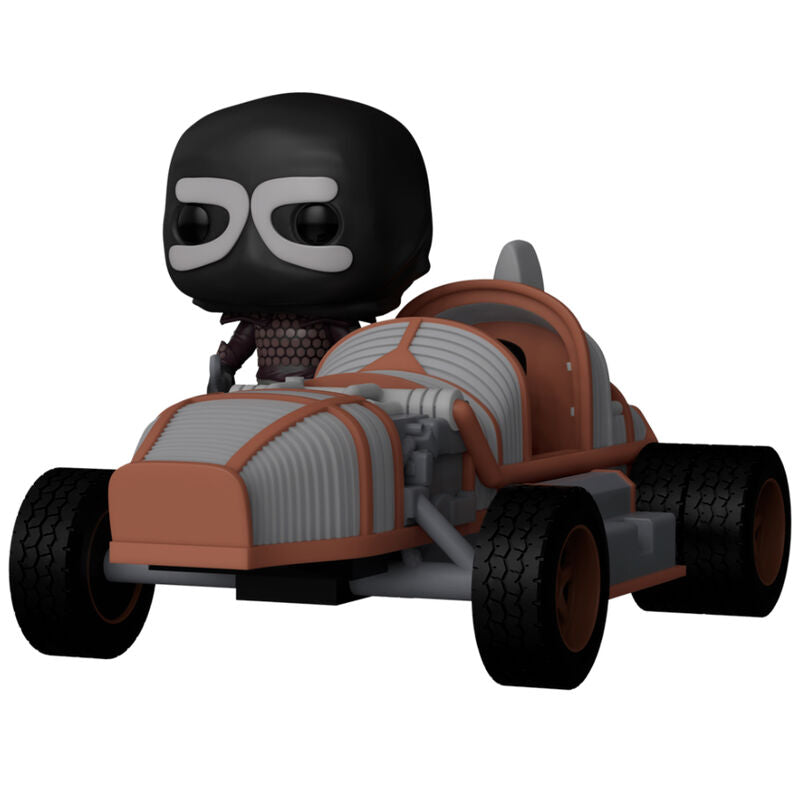 Vue latérale de la figurine FUNKO POP Ride Mad Max Lone Wolf édition Warner Bros 100th