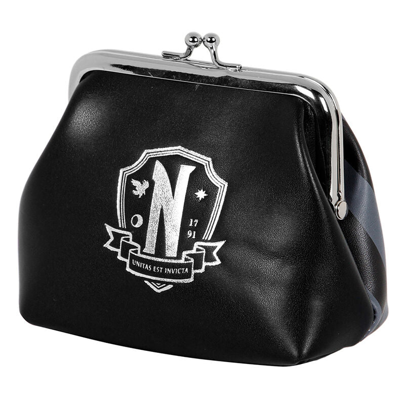Sac original Wednesday KARACTERMANIA vu de face, dimensions 10x11x6 cm, design unique et compact