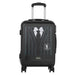 Valise trolley cabine Wednesday Uniform KARACTERMANIA vue de face avec poignée rétractable