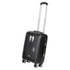 Vue latérale de la valise cabine ABS Wednesday Uniform montrant sa finesse et légèreté
