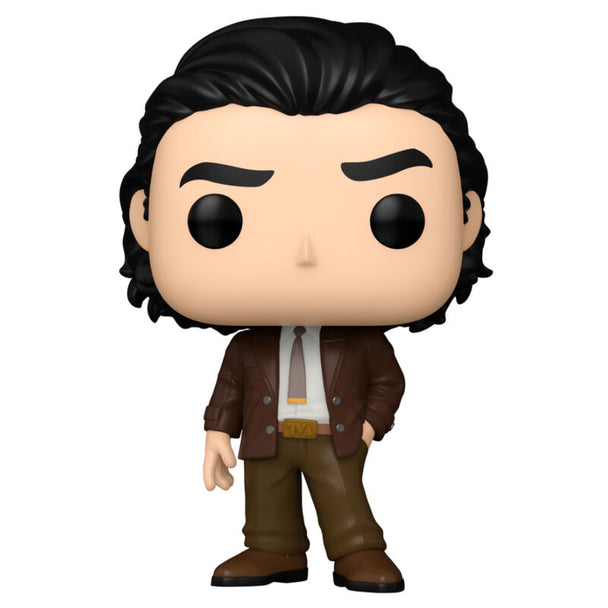 Vue détaillée de la figurine Funko POP Loki Saison 2 avec son packaging collector Marvel