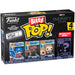 Blister de 4 figurines Bitty POP Marvel Captain America avec boîtier acrylique transparent