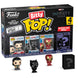 Zoom sur une figurine Bitty POP Loki Marvel avec détails soignés et base acrylique détachable