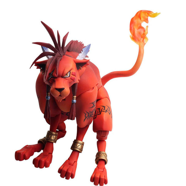 Figurine Red XIII de 9cm vue de face avec détails précis et couleurs vives