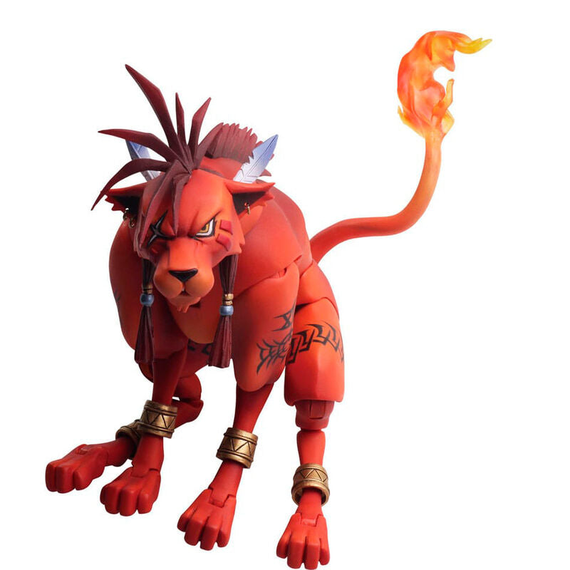 Figurine Red XIII de 9cm vue de face avec détails précis et couleurs vives