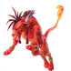 Profil latéral de la figurine Red XIII montrant la texture du pelage et la posture dynamique