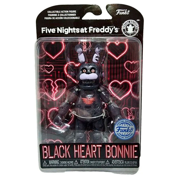 Figurine exclusive Bonnie de Five Nights at Freddy's par FUNKO, hauteur 12,5 cm, vue de face avec détails précis.