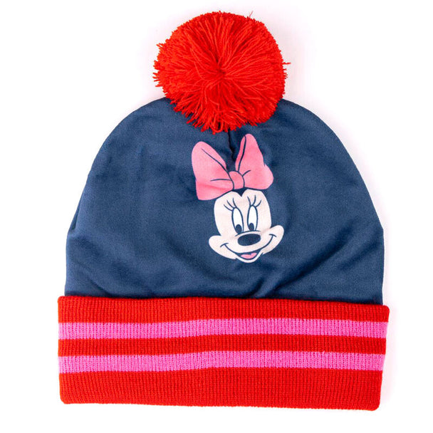 Ensemble snood et gants Minnie Mouse CERDÁ, coloris rouge avec motifs iconiques Disney