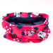 Présentation du set complet Minnie Disney : bonnet, snood et gants assortis pour enfant