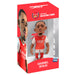 Figurine Minix de Gabriel Jesus en maillot rouge d'Arsenal, hauteur 12cm, vue de face avec détails réalistes