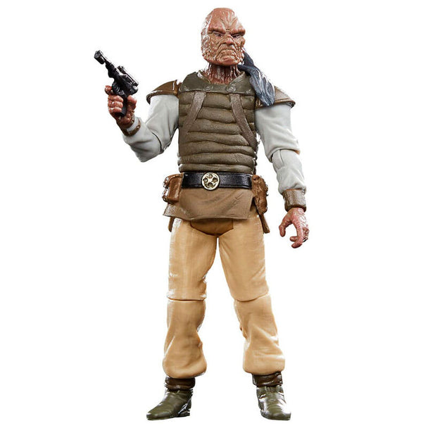 Détail du visage et des articulations de la figurine Weequay HASBRO de la collection Star Wars