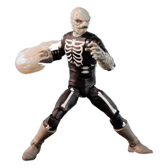 Figurine articulée Lightning Skeleputty de 15 cm issue de la collaboration Power Rangers x Cobra Kai par HASBRO, avec accessoires.