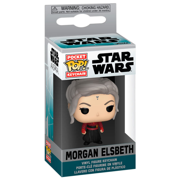 Porte-clés FUNKO Pocket POP Morgan Elsbeth de Star Wars, figurine miniature attachée à un anneau métallique