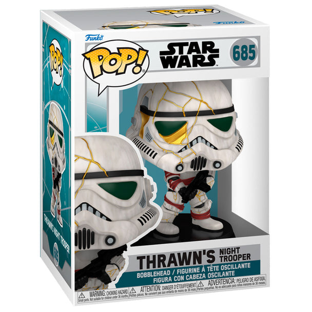 Figurine Funko POP Night Trooper de Star Wars, vinyle 9 cm, emballage cadeau avec fenêtre d’exposition