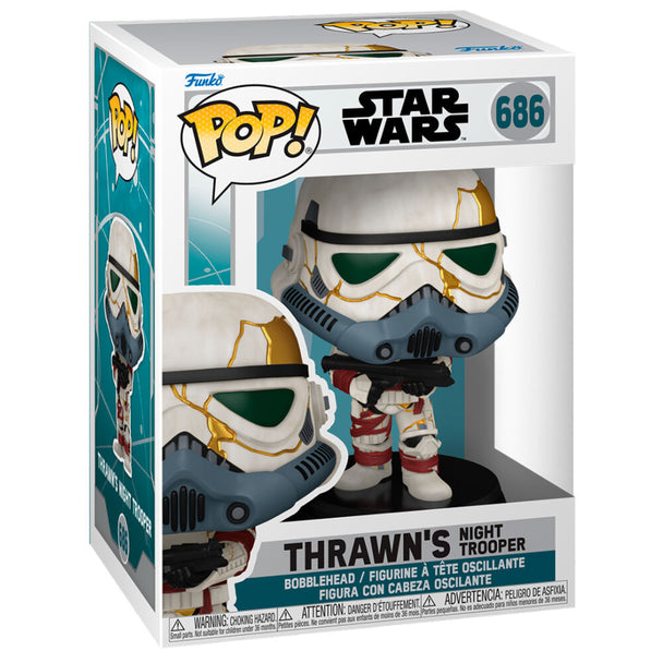 Figurine Funko POP Night Trooper de Thrawn Star Wars 9 cm présentée dans une boîte collector