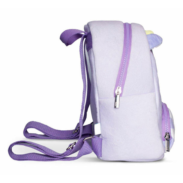 Vue de face du sac à dos Bubba Squishmallows DIFUZED montrant ses couleurs vives et sa texture moelleuse