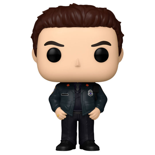 Figurine Funko POP de James 'Jimmy' McNulty de The Wire, vue de face dans sa boîte vitrine