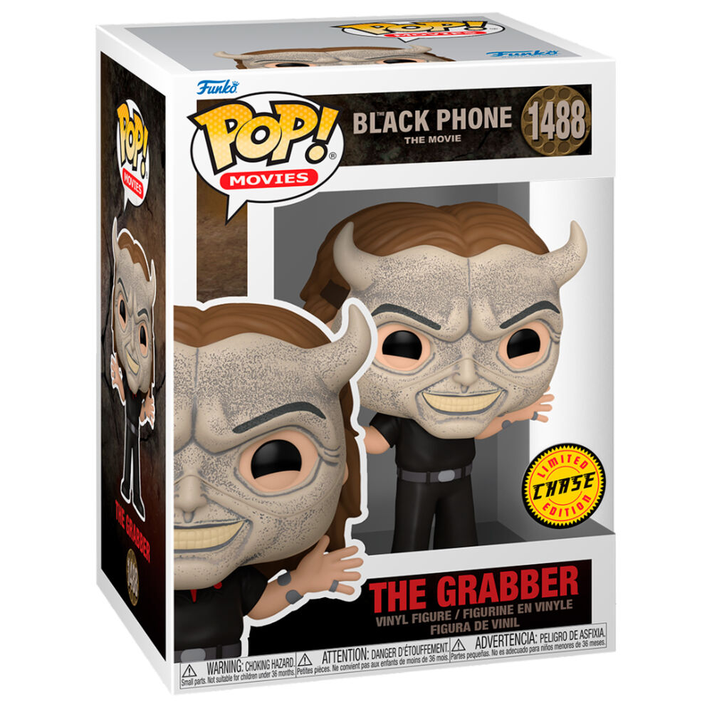 Détail de la figurine Funko POP Black Phone The Grabber Chase montrant le design et les couleurs précises