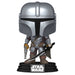 Figurine Funko POP Star Wars The Mandalorian de 9 cm dans sa boîte vitrine avec fenêtre transparente