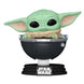 Figurine Funko POP Grogu Mandalorian Star Wars en vinyle de 9 cm dans sa boîte vitrine transparente