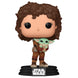 Figurine Funko POP Mandalorian 9 cm avec Peli Motto et Grogu dans boîte vitrine