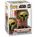 Détail de la figurine Funko POP The Armorer, personnage emblématique de Star Wars Mandalorian, en vinyle