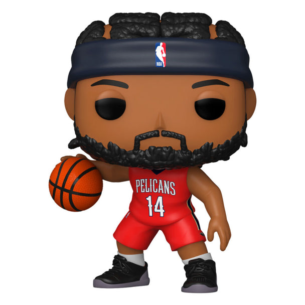 Figurine Funko POP NBA Brandon Ingram en tenue des New Orleans Pelicans vue de face avec détails colorés