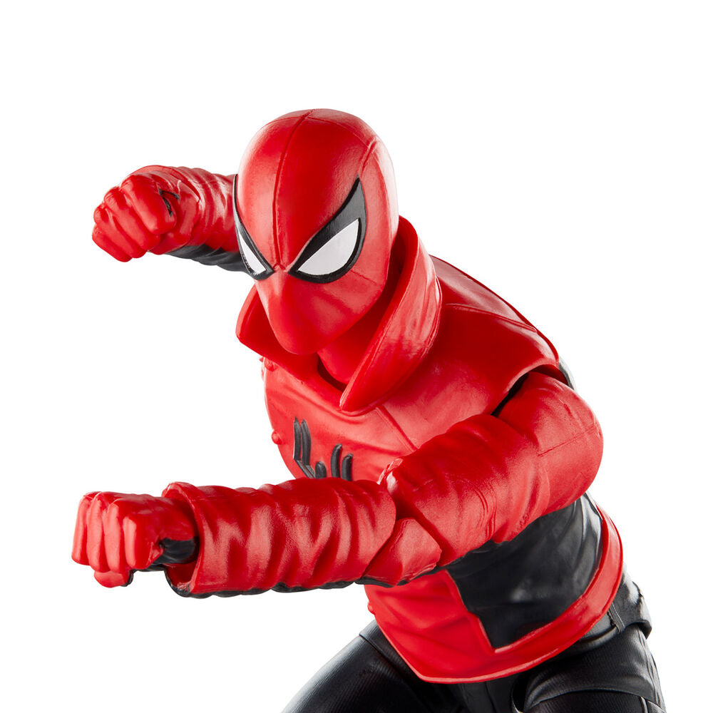 Vue arrière de la figurine Spiderman Last Stand montrant les détails du dos et des toiles