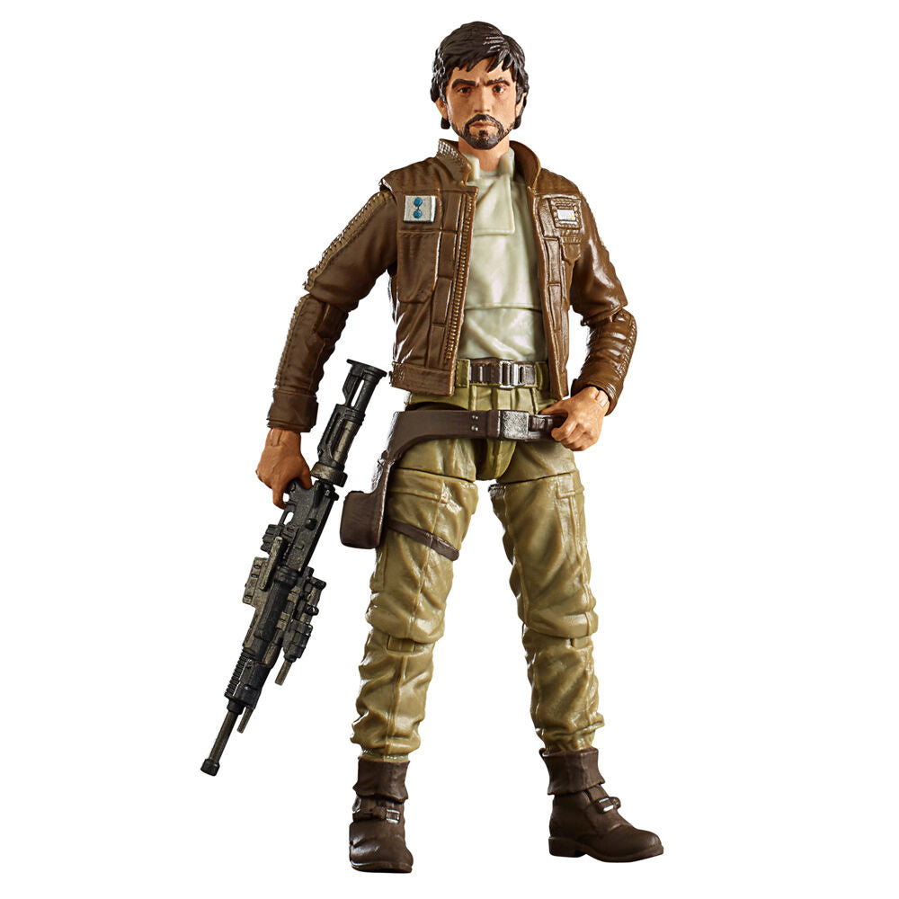 Packaging officiel HASBRO de la figurine Captain Cassian Andor Star Wars Rogue One 9,5 cm