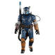 Détail du visage sous le casque de la figurine The Mandalorian HASBRO 15cm