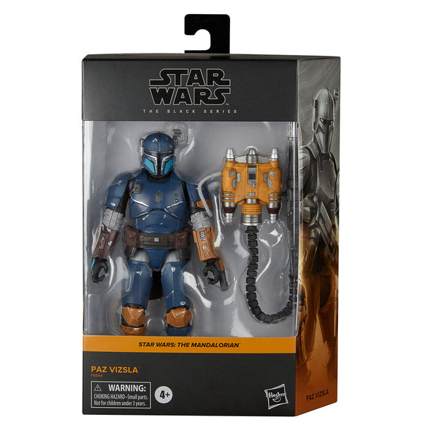 Figurine articulée The Mandalorian 15cm vue de face avec casque emblématique