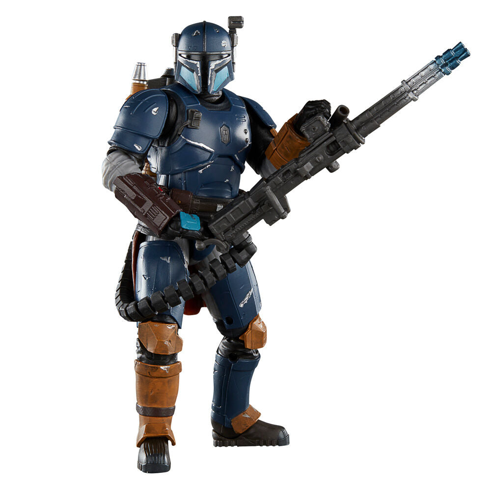 Vue latérale de la figurine The Mandalorian 15cm montrant les articulations mobiles