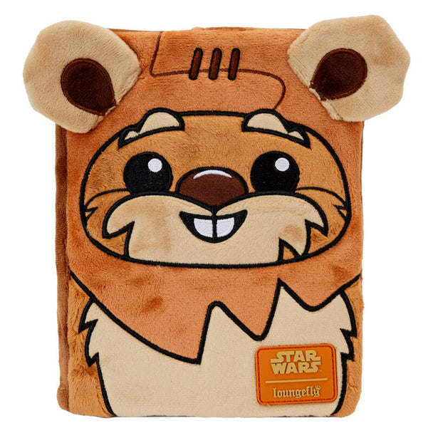 Carnet Ewok Star Wars Retour du Jedi en cuir vegan avec détails argentés vu de face