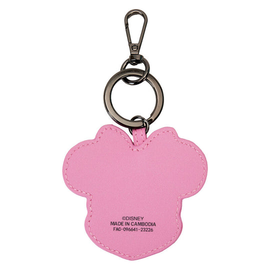 Détail du porte-clés Disney 100 avec fermeture et métal couleur gunmetal robuste