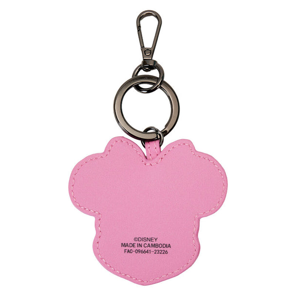 Détail du porte-clés Disney 100 avec fermeture et métal couleur gunmetal robuste