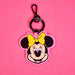 Vue d'ensemble du porte-clés Minnie Mouse Loungefly sur fond blanc