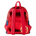Photo de la quincaillerie couleur or antique sur le sac à dos Loungefly Doctor Strange.