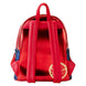 Photo de la quincaillerie couleur or antique sur le sac à dos Loungefly Doctor Strange.