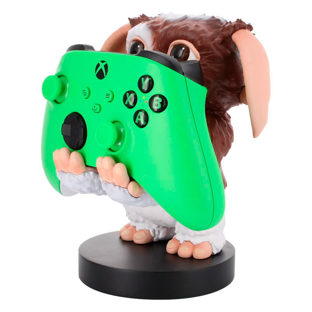 Support Gremlins Gizmo tenant plusieurs manettes et un smartphone iPhone côte à côte