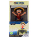 Vue latérale du support Cable Guy Luffy avec manette et câble de charge absent
