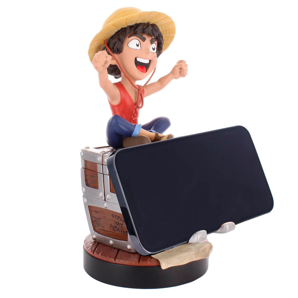 Figurine Luffy du support Cable Guy avec détails de la tenue et du visage
