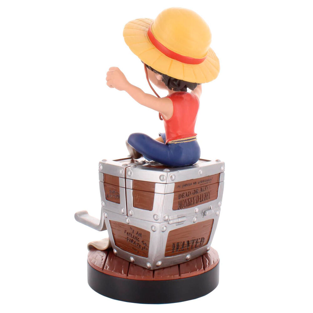 Support Cable Guy Luffy avec manette PlayStation 5 DualSense en gros plan
