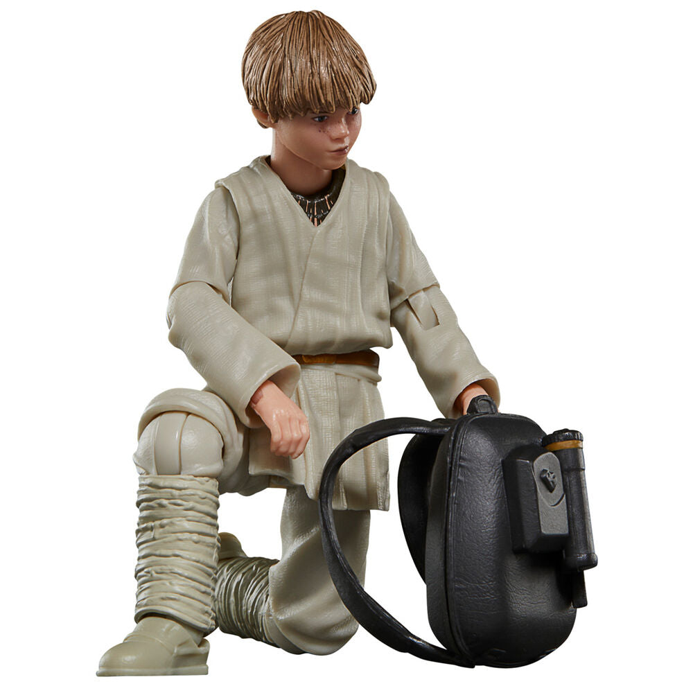 Figurine Anakin Skywalker en position dynamique avec sabre laser activé