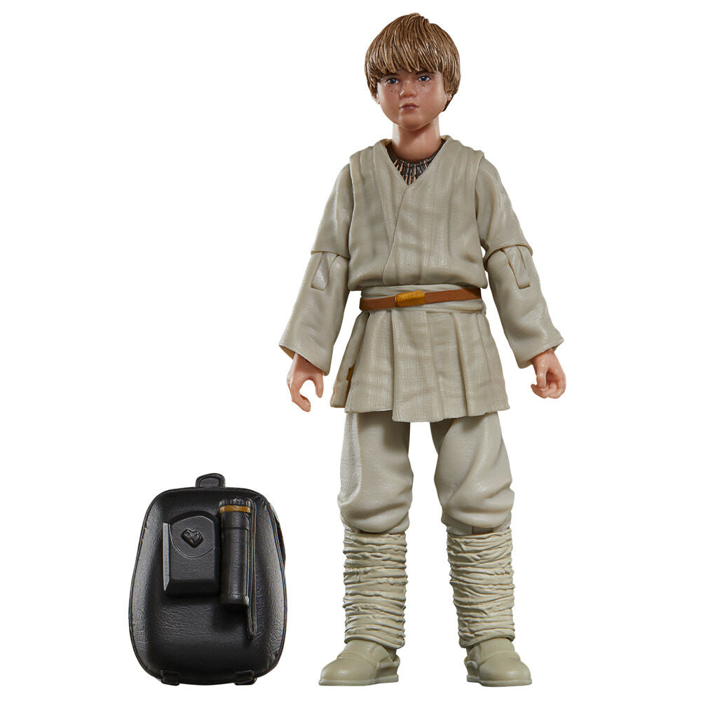 Figurine articulée Anakin Skywalker posée sur un socle de présentation