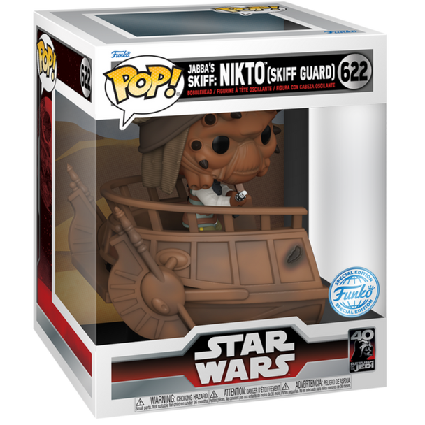 Figurine POP Deluxe Star Wars Nikto Skiff Guard exclusive FUNKO vue latérale montrant la finition soignée