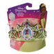 Couronne tiara violette décorée de perles et paillettes scintillantes